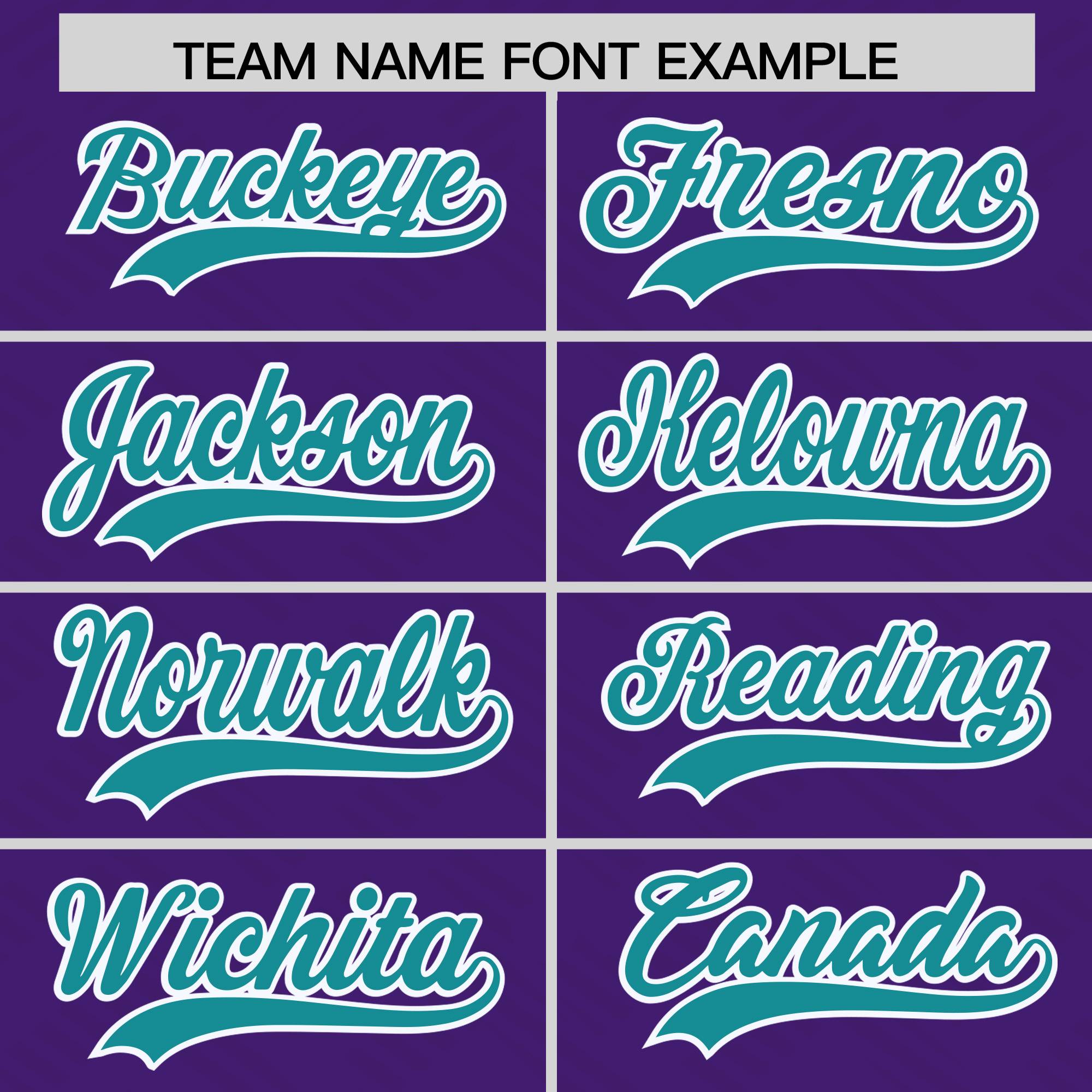 Custom Purple Aqua L Pattern Varsity Raglan Sleeves Full-Snap Letterman Baseball Jacket