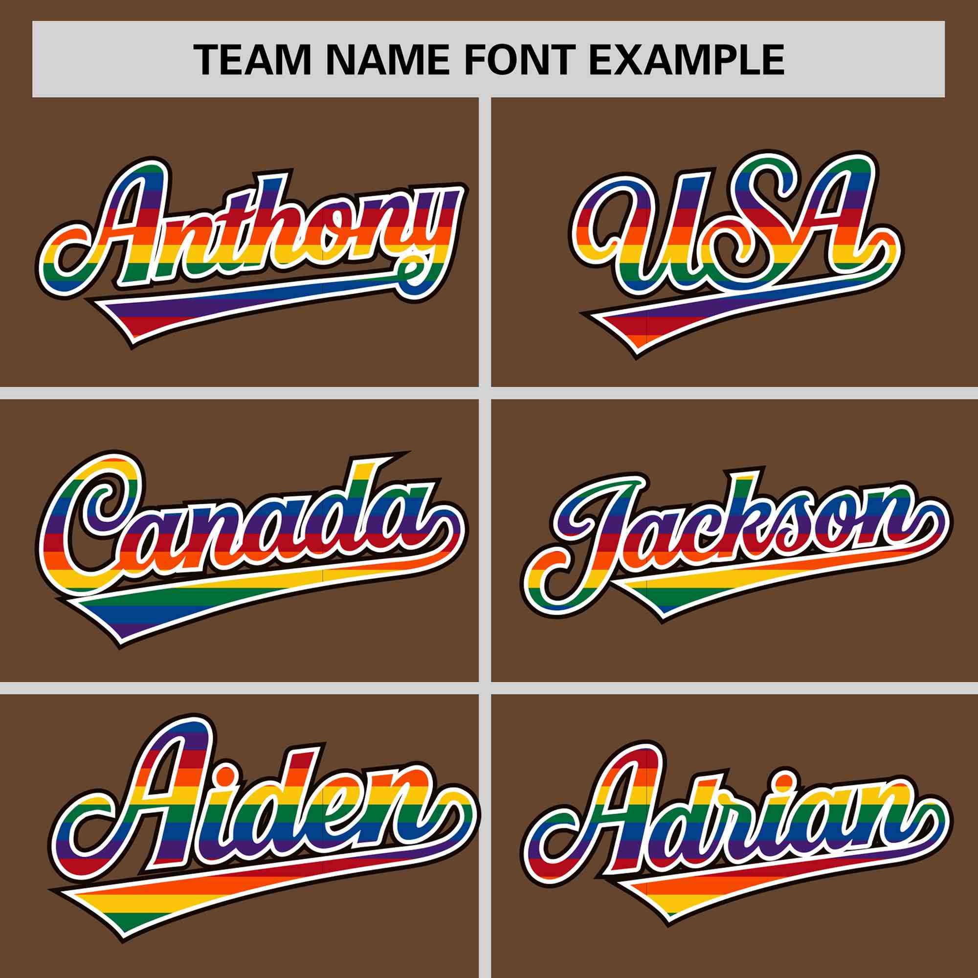 Custom Light Brown LGBT Rainbow For Pride Month Classic Style Letterman Baseball Jacket