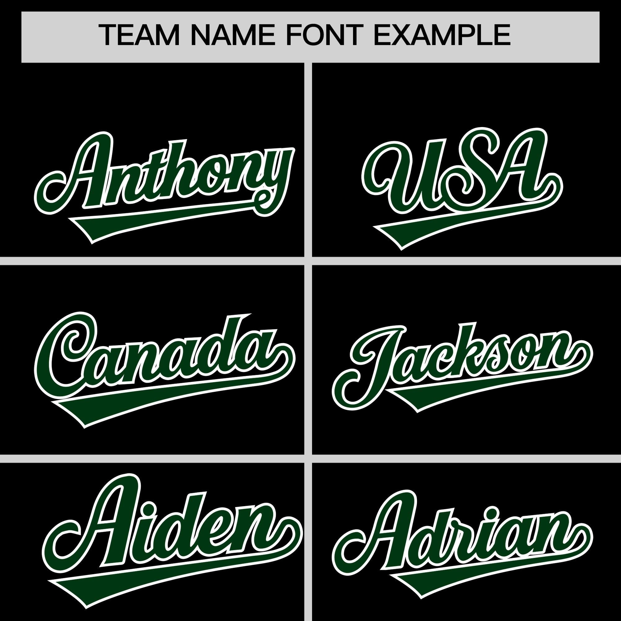 Custom Black Green American Flag Varsity Full-Snap Authentic Raglan Sleeves Letterman Bomber Jacket