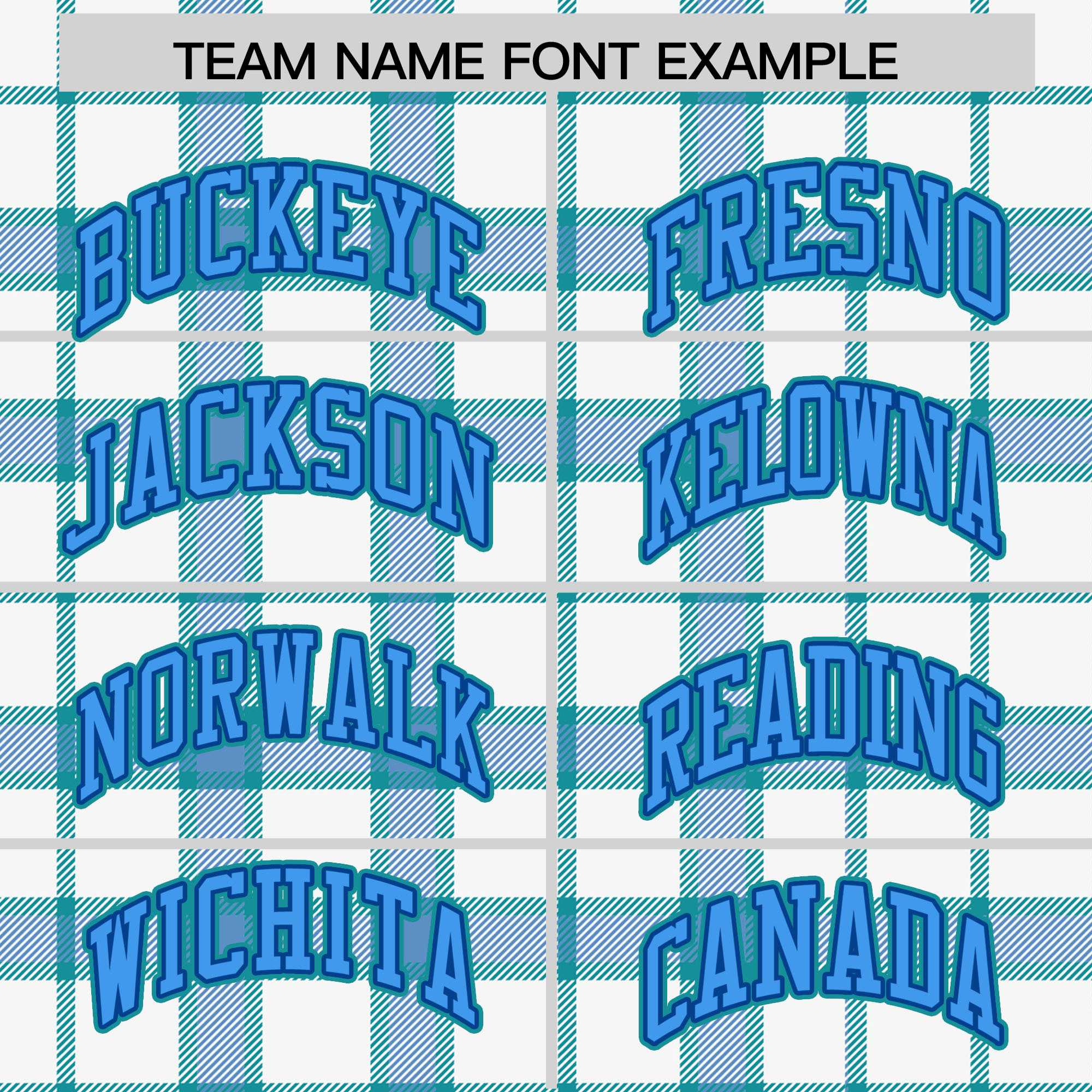 Custom White Aqua Varsity Full-Snap Plaid Pattern Letterman Baseball Jacket