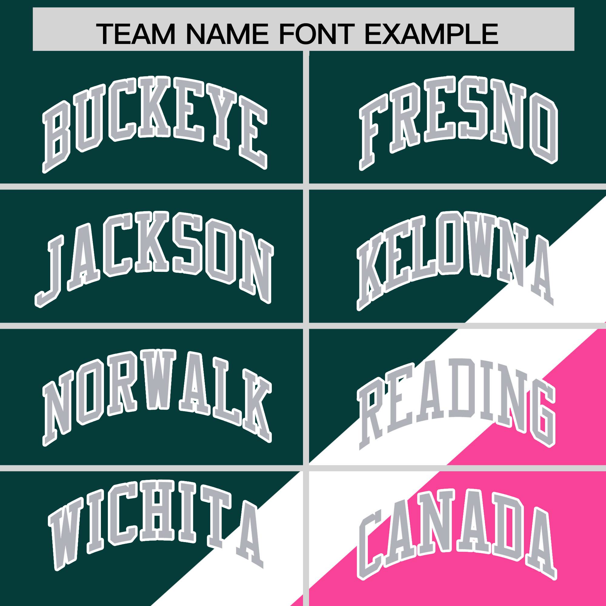 Custom Midnight Green Pink Raglan Sleeves Varsity Full-Snap Letterman Baseball Jacket