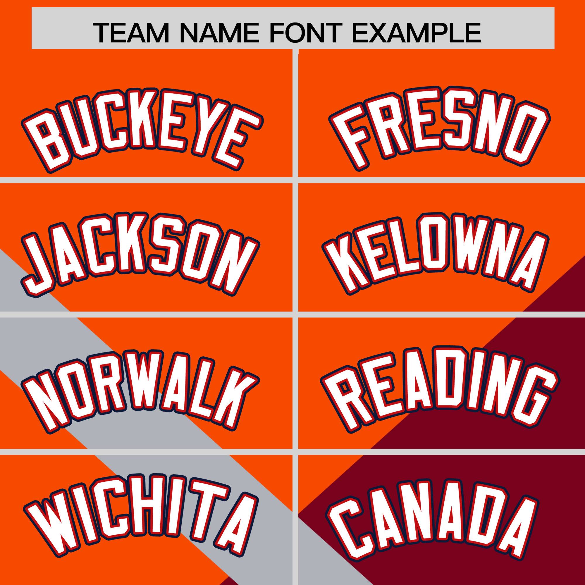 Custom Orange Crimson Raglan Sleeves Varsity Full-Snap Letterman Baseball Jacket