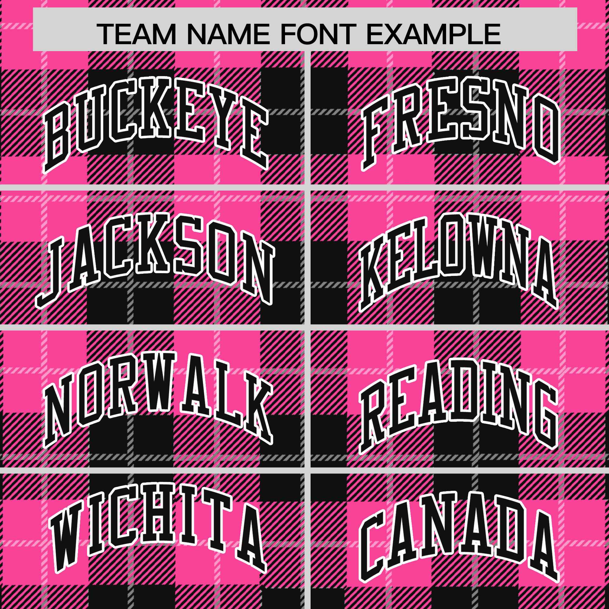 Custom Pink Black-White Varsity Full-Snap Plaid Pattern Letterman Baseball Jacket