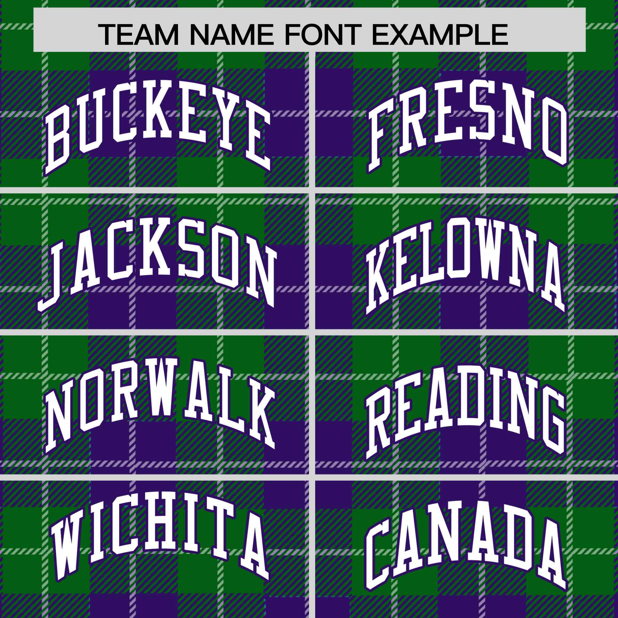 Custom Kelly Green Purple-White Varsity Full-Snap Plaid Pattern Letterman Baseball Jacket