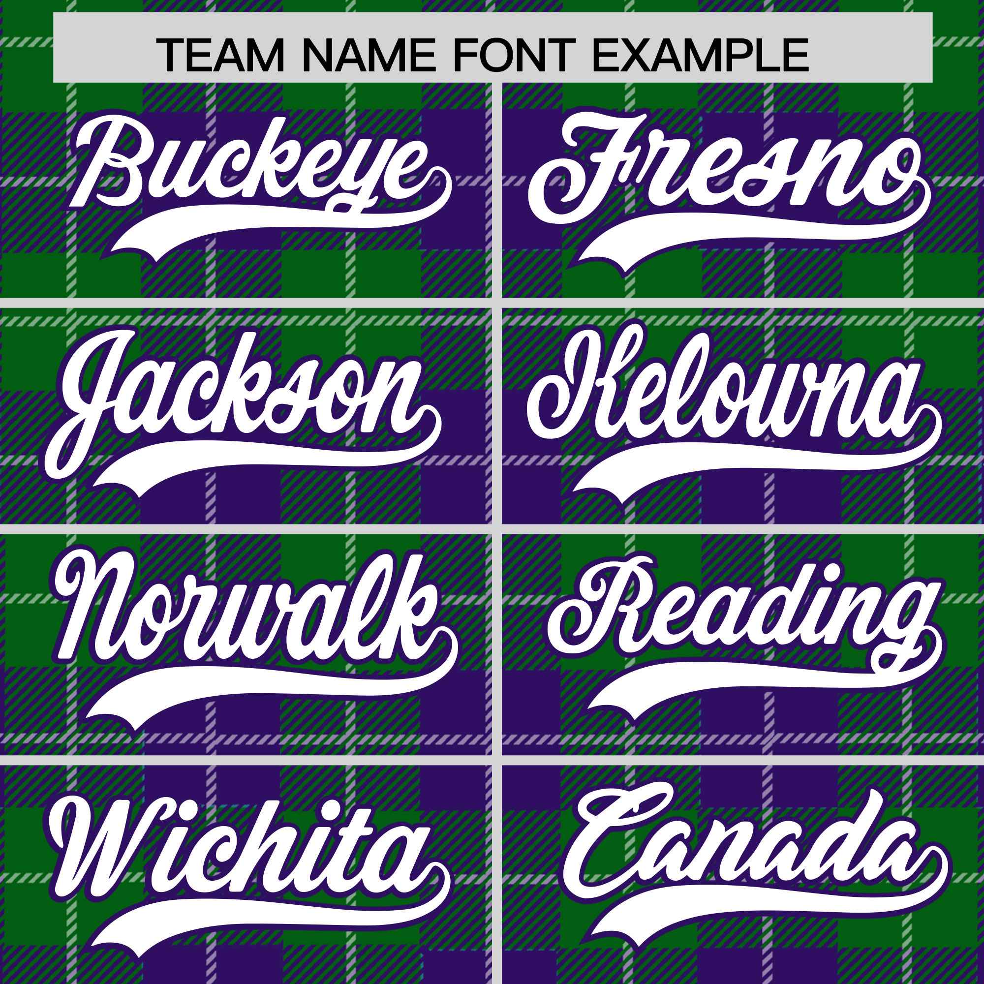 Custom Kelly Green Purple-White Varsity Full-Snap Plaid Pattern Letterman Baseball Jacket