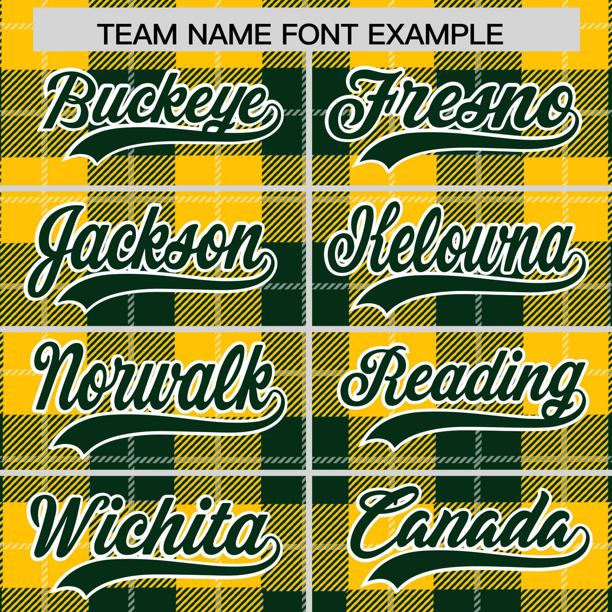 Custom Gold Green-White Varsity Full-Snap Plaid Pattern Letterman Baseball Jacket