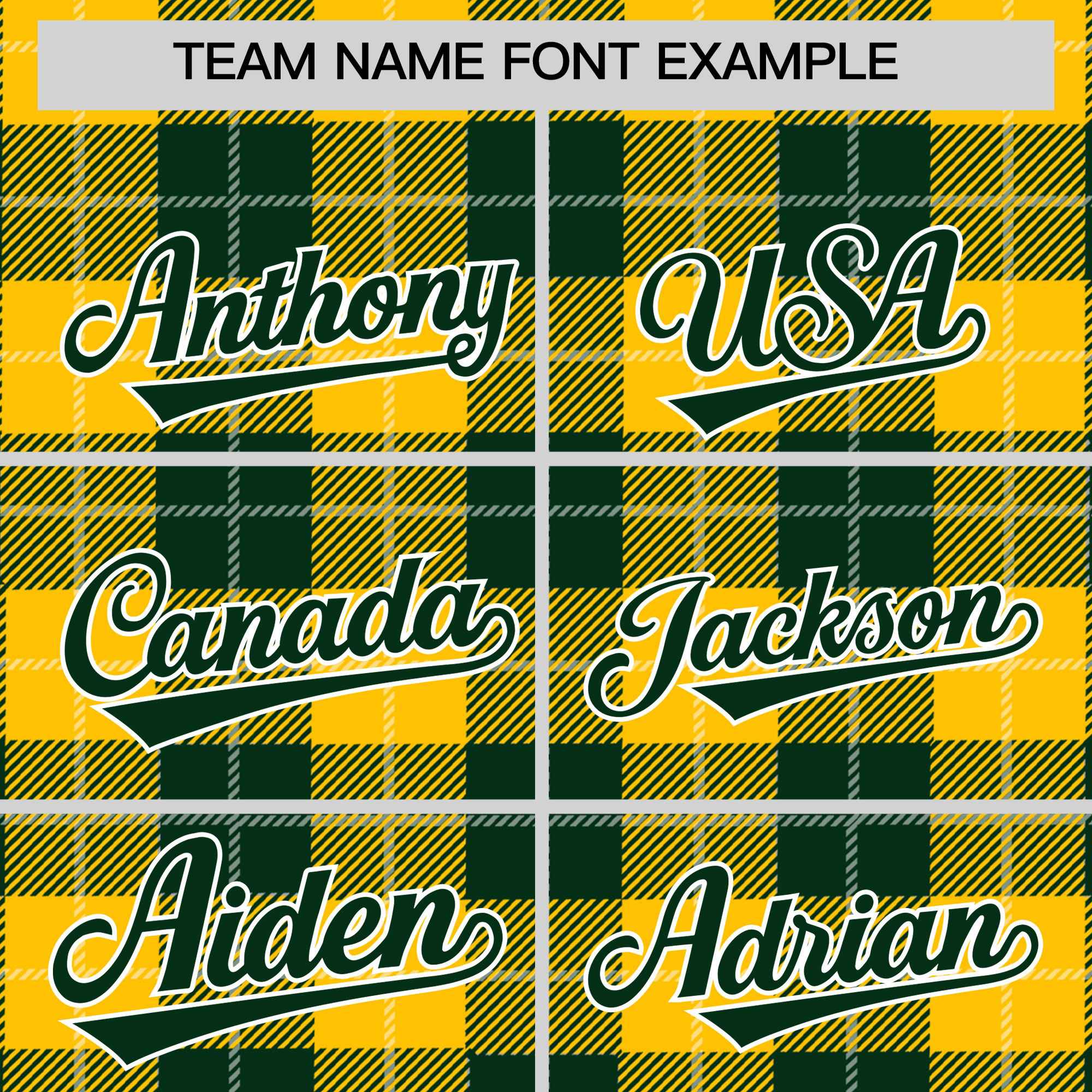 Custom Gold Green-White Varsity Full-Snap Plaid Pattern Letterman Baseball Jacket