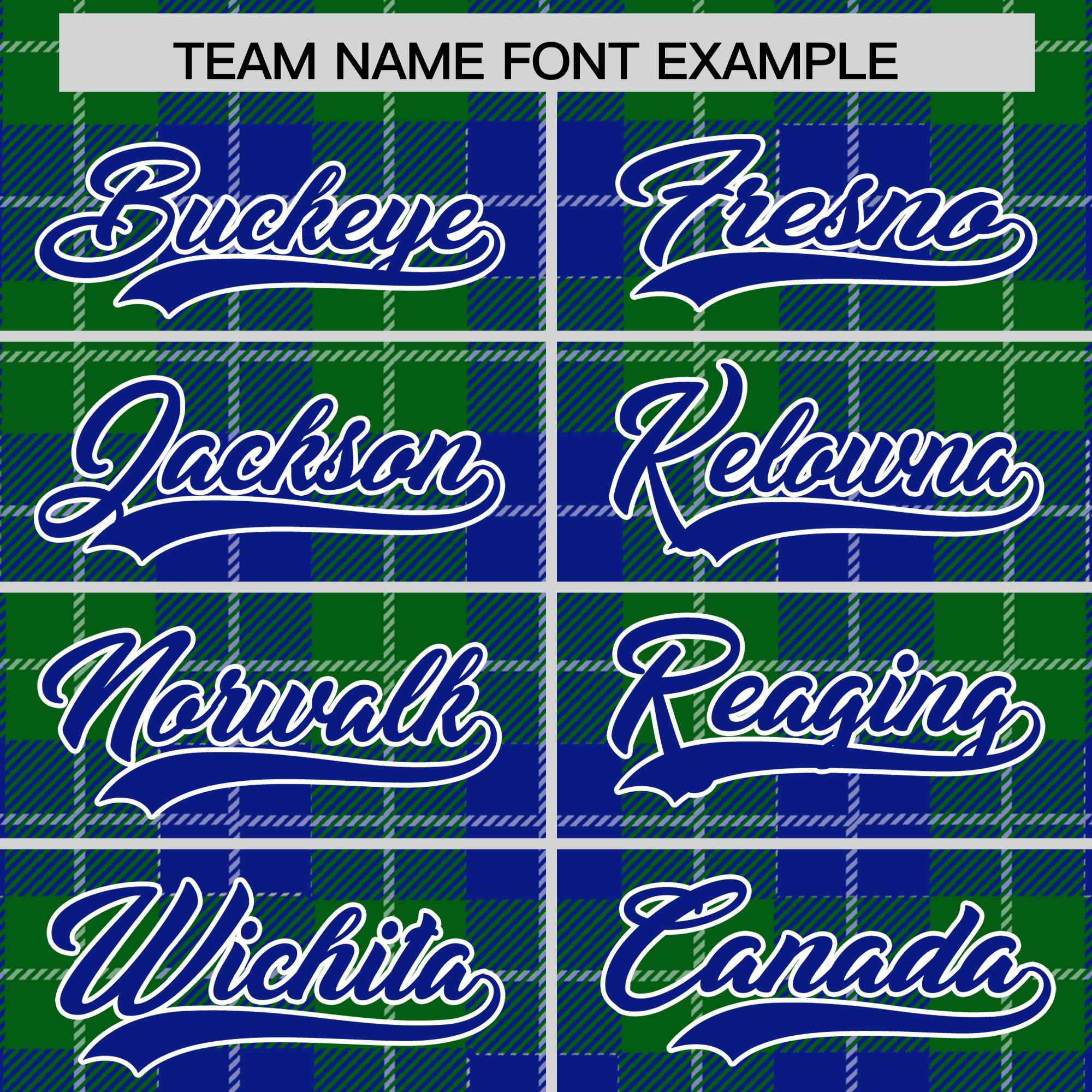 Custom Green Royal-White Varsity Full-Snap Plaid Pattern Letterman Baseball Jacket