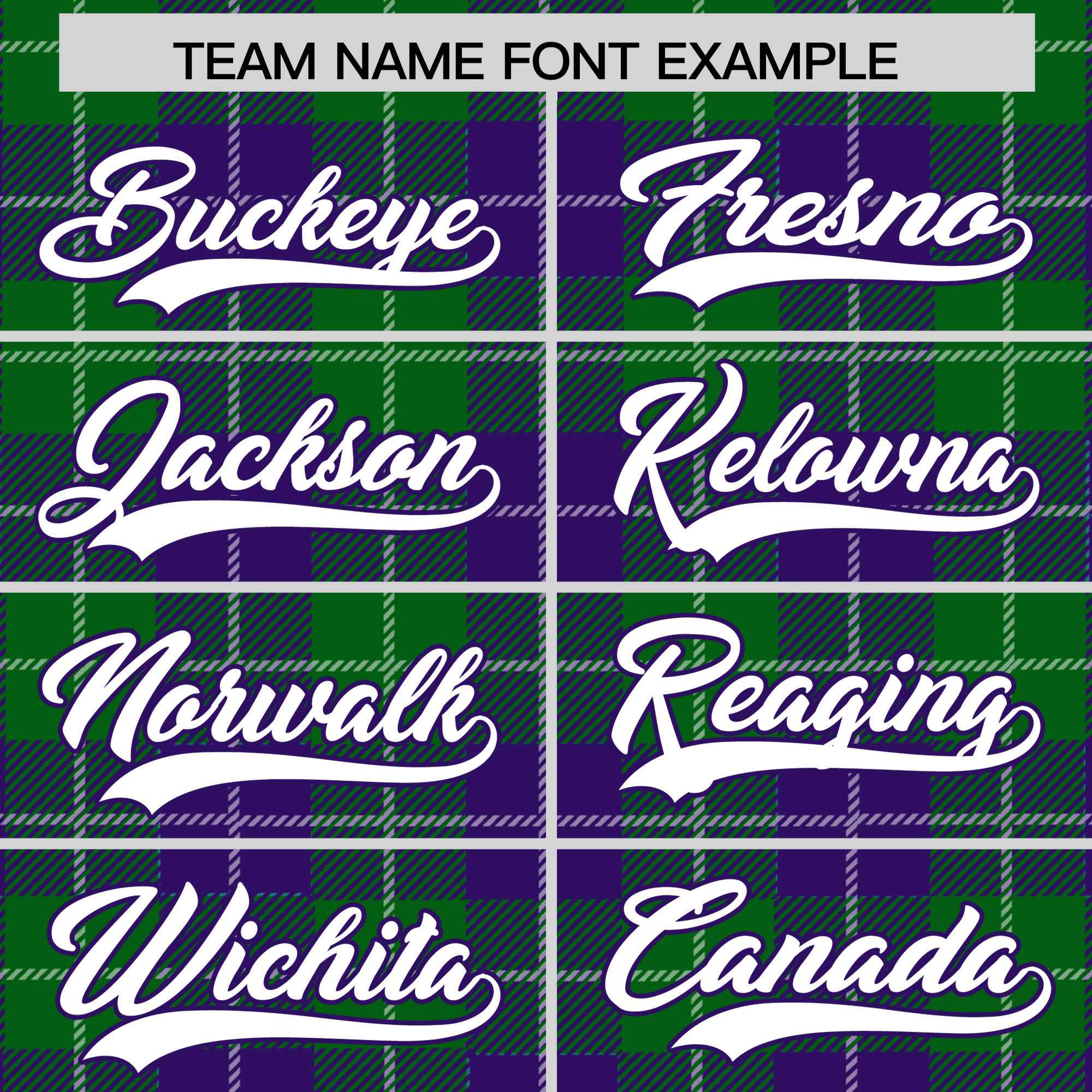 Custom Kelly Green Purple-White Varsity Full-Snap Plaid Pattern Letterman Baseball Jacket