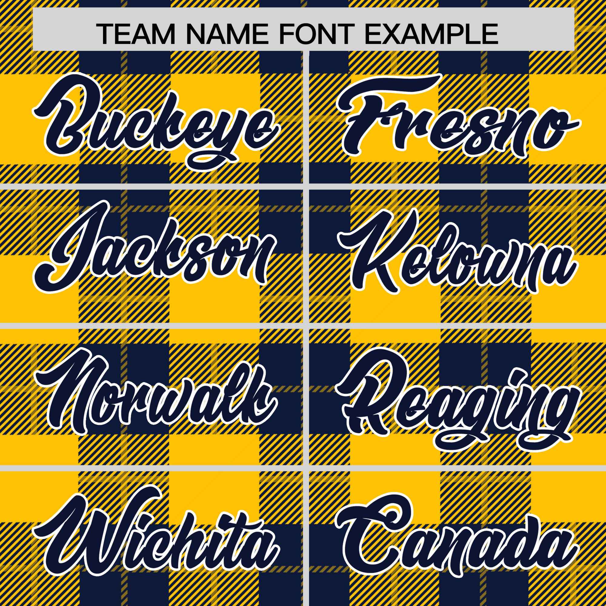 Custom Gold Navy-Gold Varsity Full-Snap Plaid Pattern Letterman Baseball Jacket