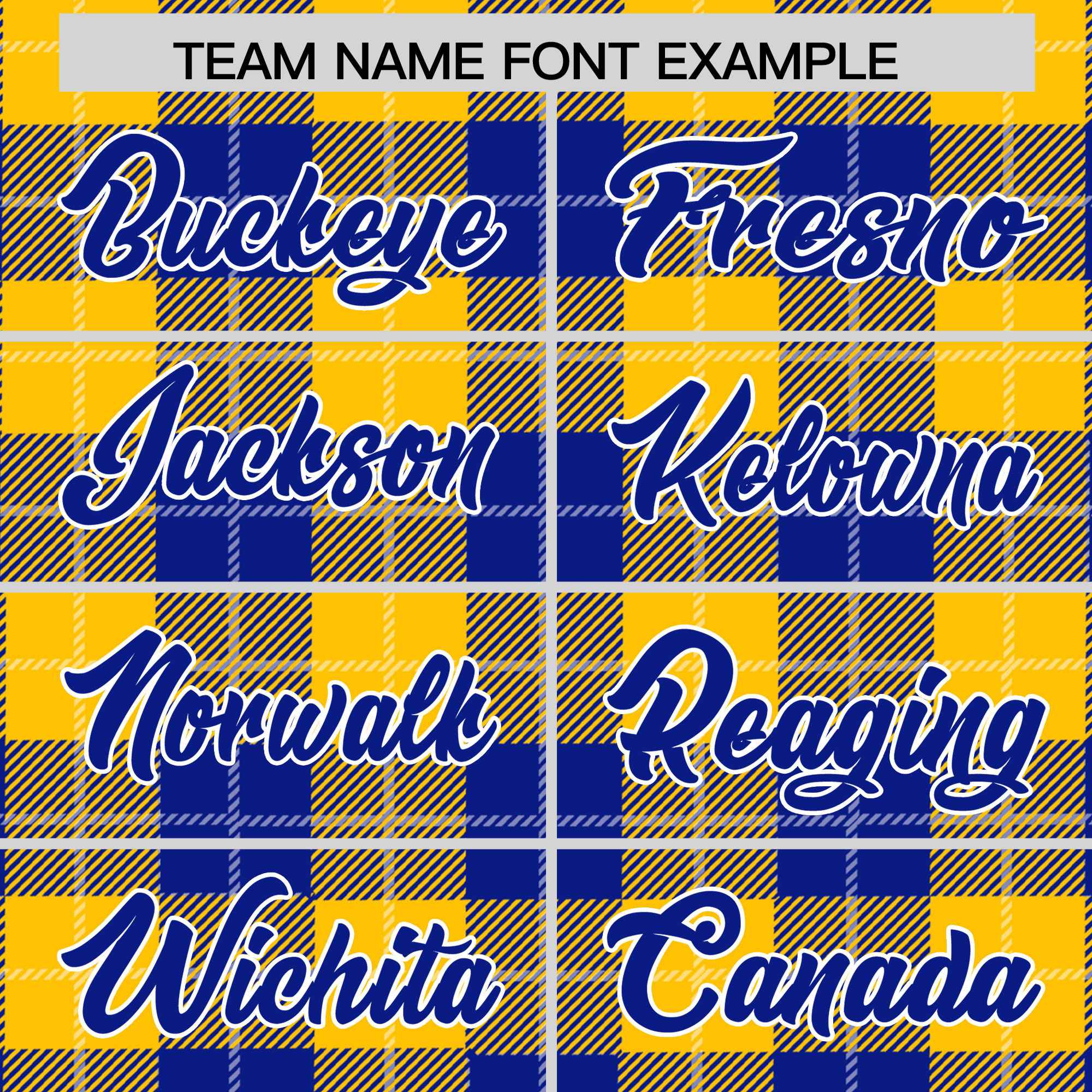 Custom Royal Gold-White Varsity Full-Snap Plaid Pattern Letterman Baseball Jacket