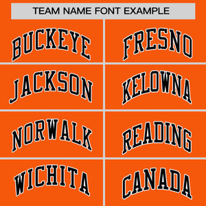 Custom Orange White Varsity Full-Snap Personalized Raglan Sleeves Color Block Letterman Jacket