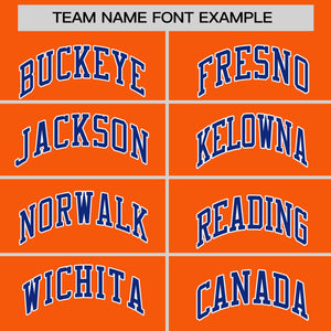 Custom Orange White Varsity Full-Snap Personalized Raglan Sleeves Color Block Letterman Jacket