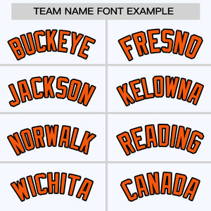 Custom White Orange Varsity Full-Snap Personalized Raglan Sleeves Color Block Letterman Jacket