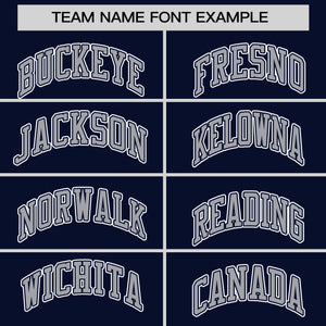 Custom Navy Gray Varsity Full-Snap Color Block Personalized Raglan Sleeves Letterman Jacket