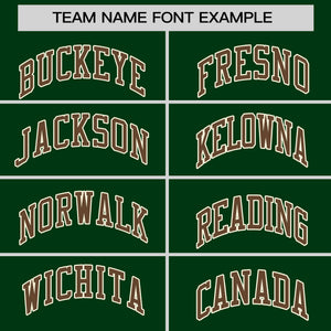 Custom Green Cream Varsity Full-Snap Color Block Personalized Raglan Sleeves Letterman Jacket