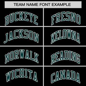 Custom Black Aqua Varsity Full-Snap Color Block Personalized Raglan Sleeves Letterman Jacket