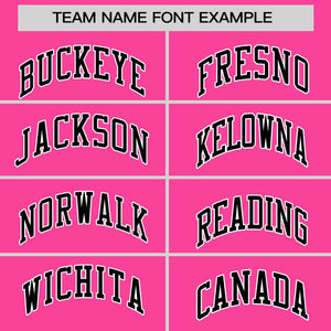 Custom Pink White Varsity Full-Snap Color Block Personalized Raglan Sleeves Letterman Jacket