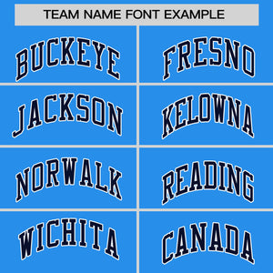 Custom Powder Blue White Varsity Full-Snap Color Block Personalized Raglan Sleeves Letterman Jacket