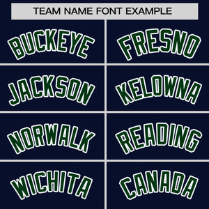 Custom Navy Green Varsity Full-Snap Color Block Personalized Raglan Sleeves Letterman Jacket