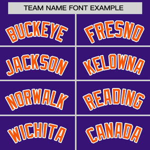 Custom Purple Orange Varsity Full-Snap Color Block Personalized Raglan Sleeves Letterman Jacket