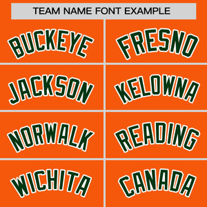 Custom Orange Green Varsity Full-Snap Color Block Personalized Raglan Sleeves Letterman Jacket