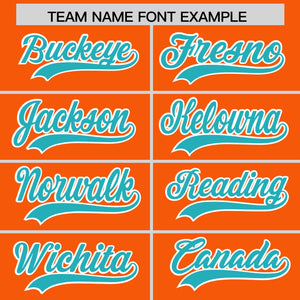 Custom Orange Aqua K-Ribbon Raglan Sleeves Varsity Full-Snap Color Block Letterman Jacket