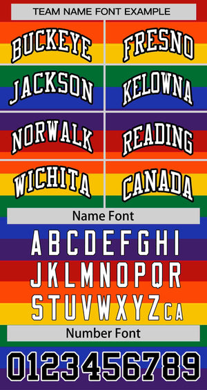 Custom LGBT Rainbow For Pride Month Full-Snap Color Block Letterman Bomber Jacket