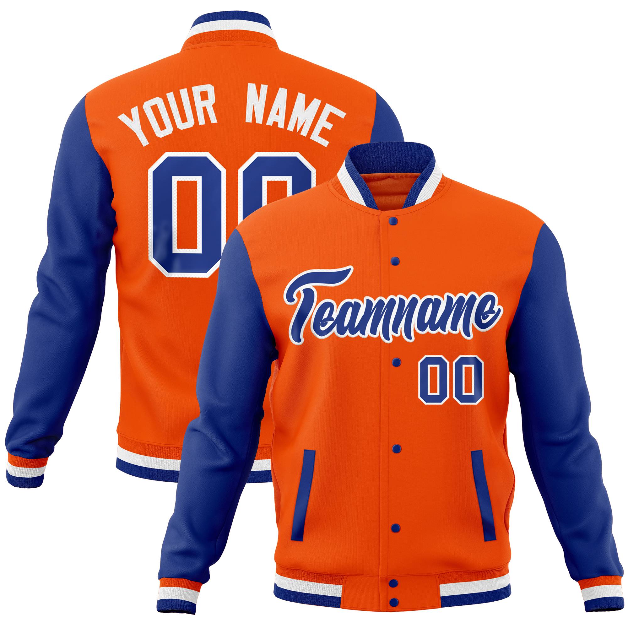 Custom Aqua Gold Full-Snap Varsity Raglan Sleeves Letterman Baseball Jacket