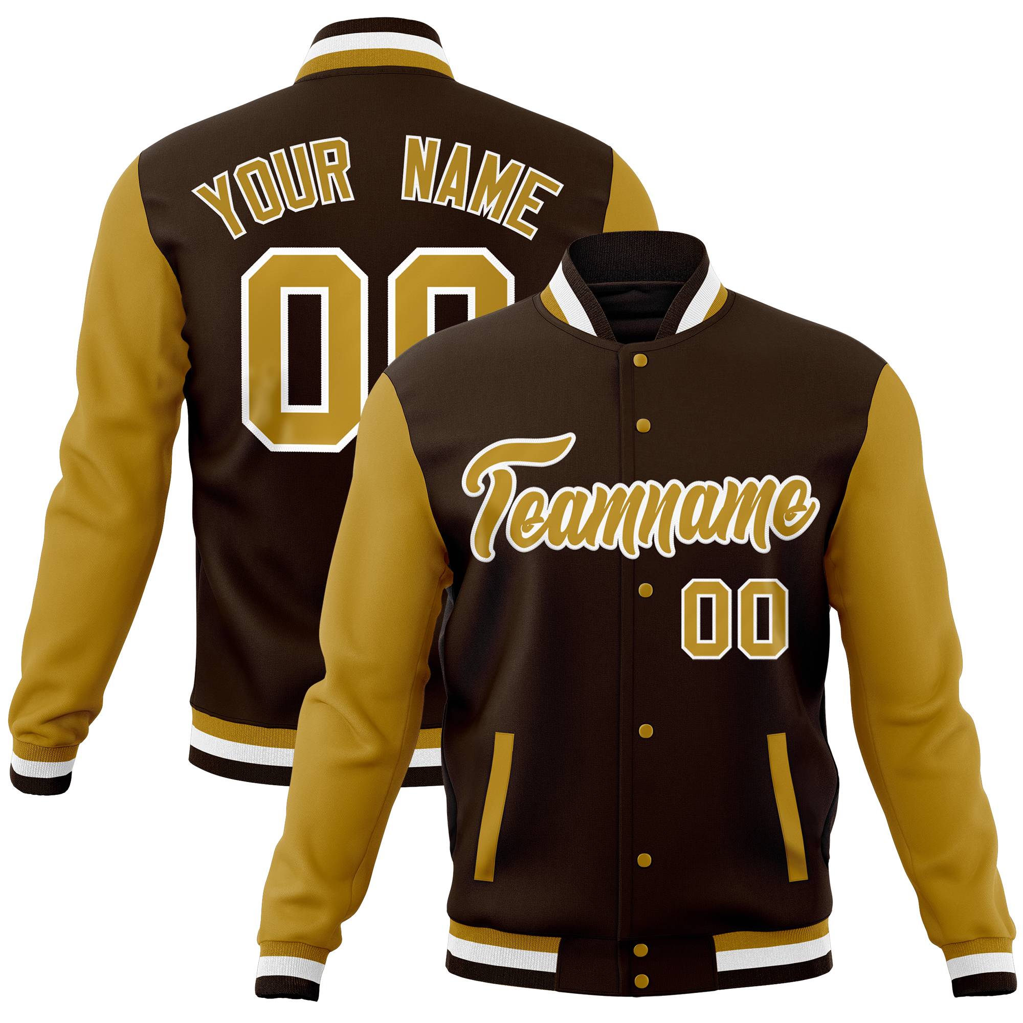 Custom White Navy-Pink Full-Snap Varsity Raglan Sleeves Letterman Baseball Jacket