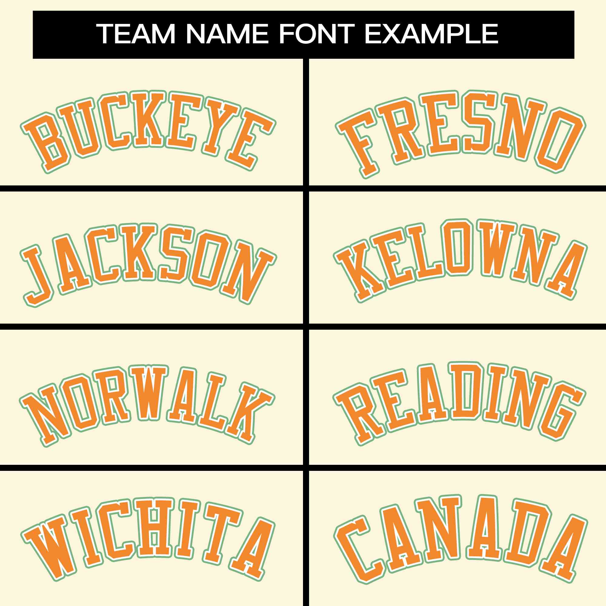 Custom Cream Orange Varsity Full-Snap Raglan Sleeves Letterman Baseball Jacket