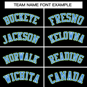 Custom Black Powder Blue Varsity Full-Snap Raglan Sleeves Letterman Baseball Jacket