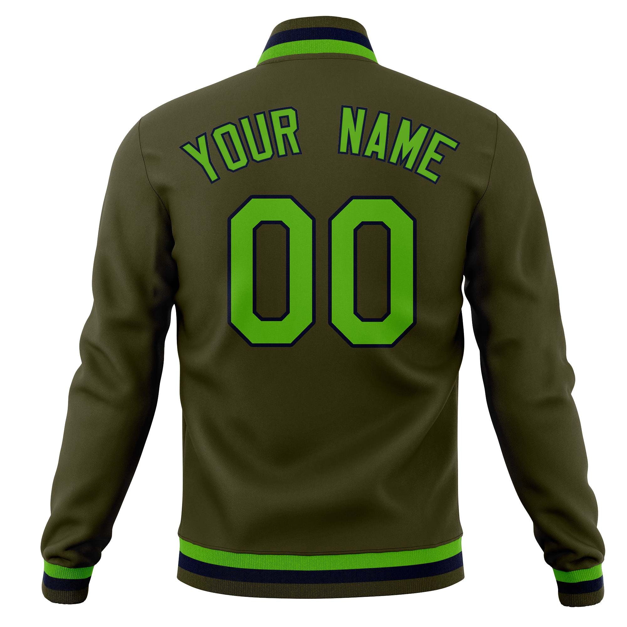 Custom Varsity Letterman Baseball Jackets Personalized Full-Snap with Raglan Sleeves