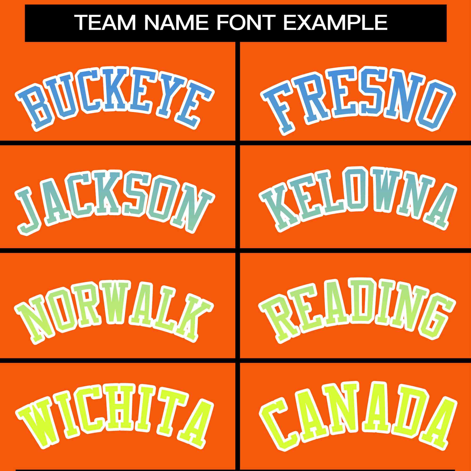 Custom Orange Varsity Full-Snap Gradient Font Letterman Baseball Jacket