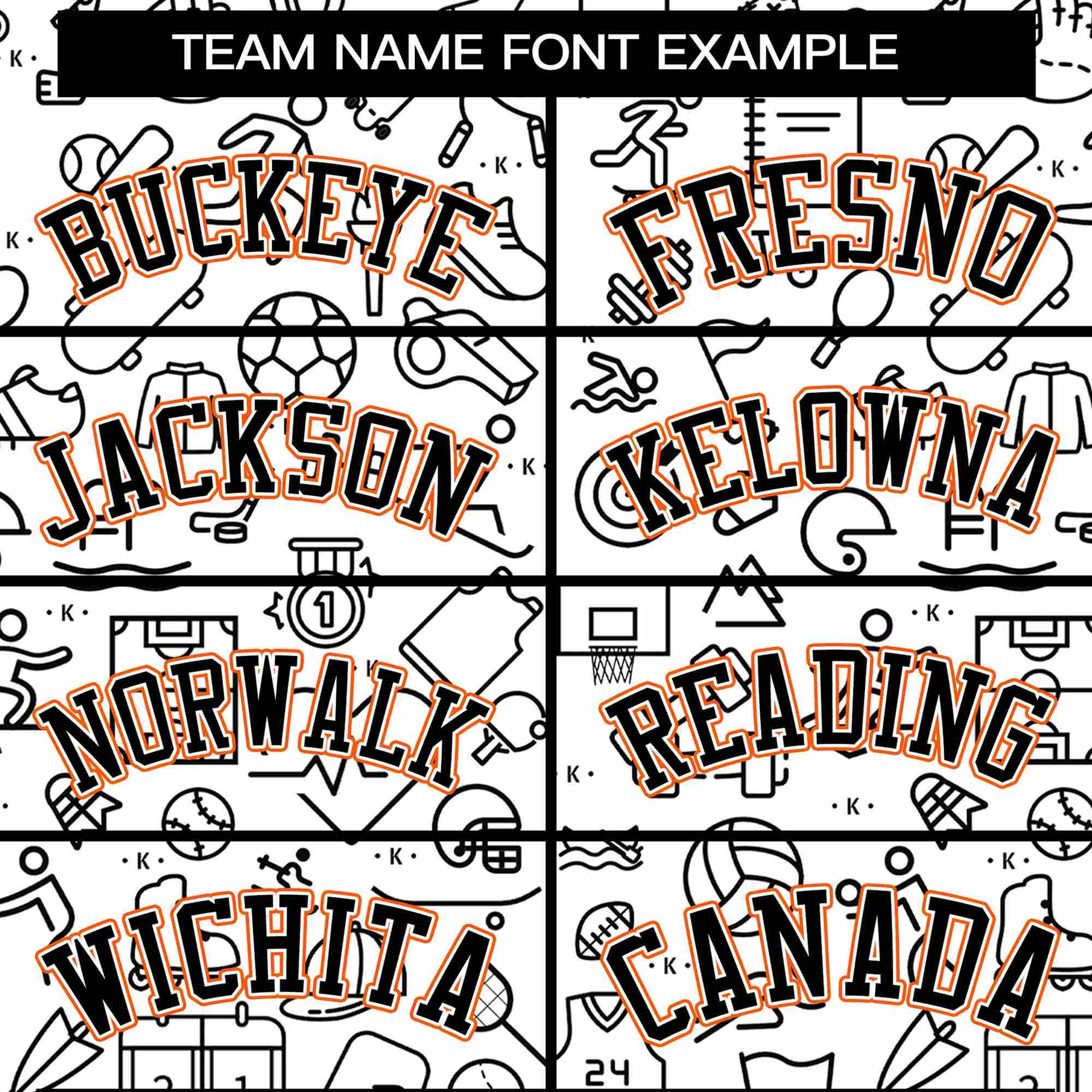 Custom White Orange-Black Line Graffiti Pattern Varsity Raglan Sleeves Letterman Baseball Jacket