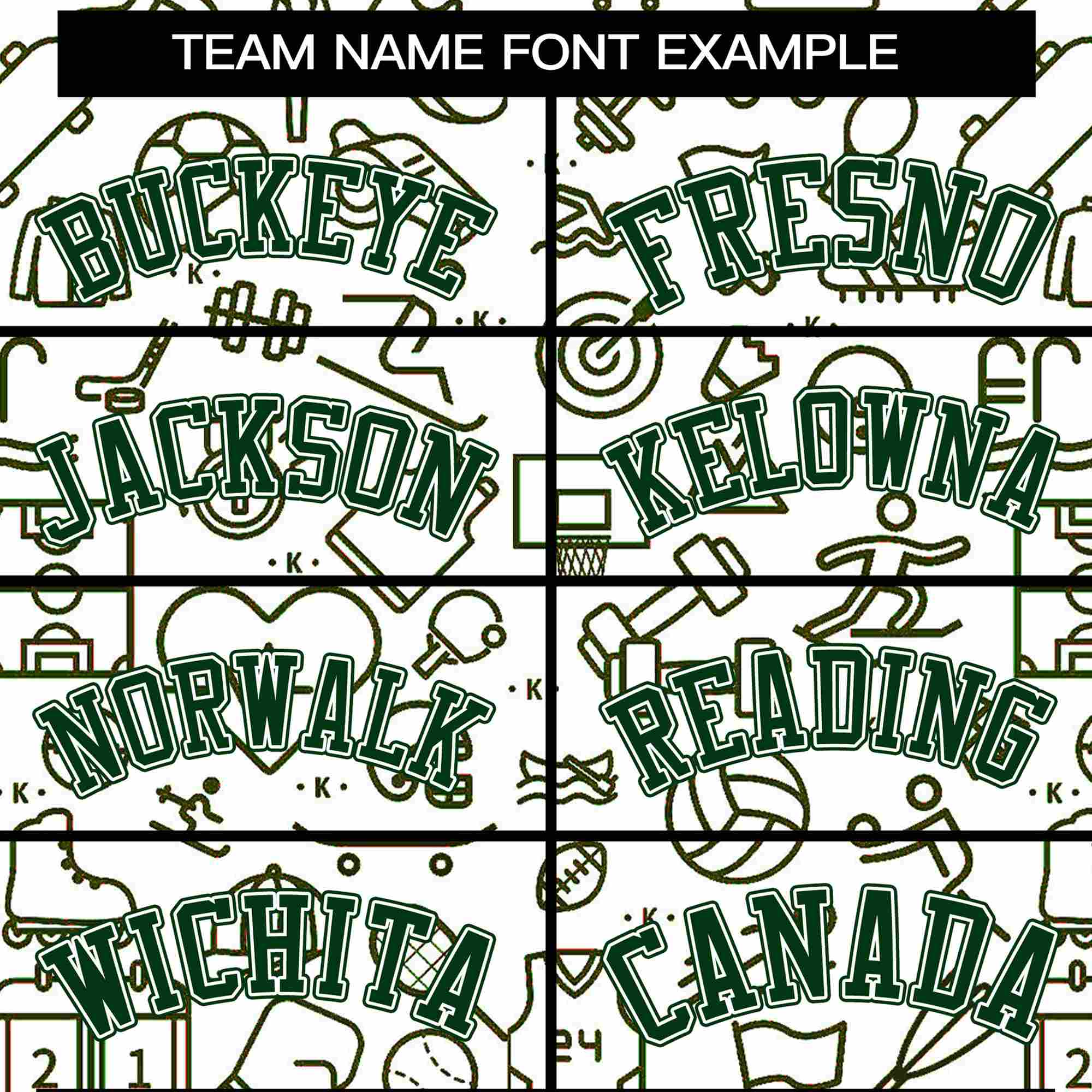 Custom White Green Line Graffiti Pattern Varsity Raglan Sleeves Letterman Baseball Jacket