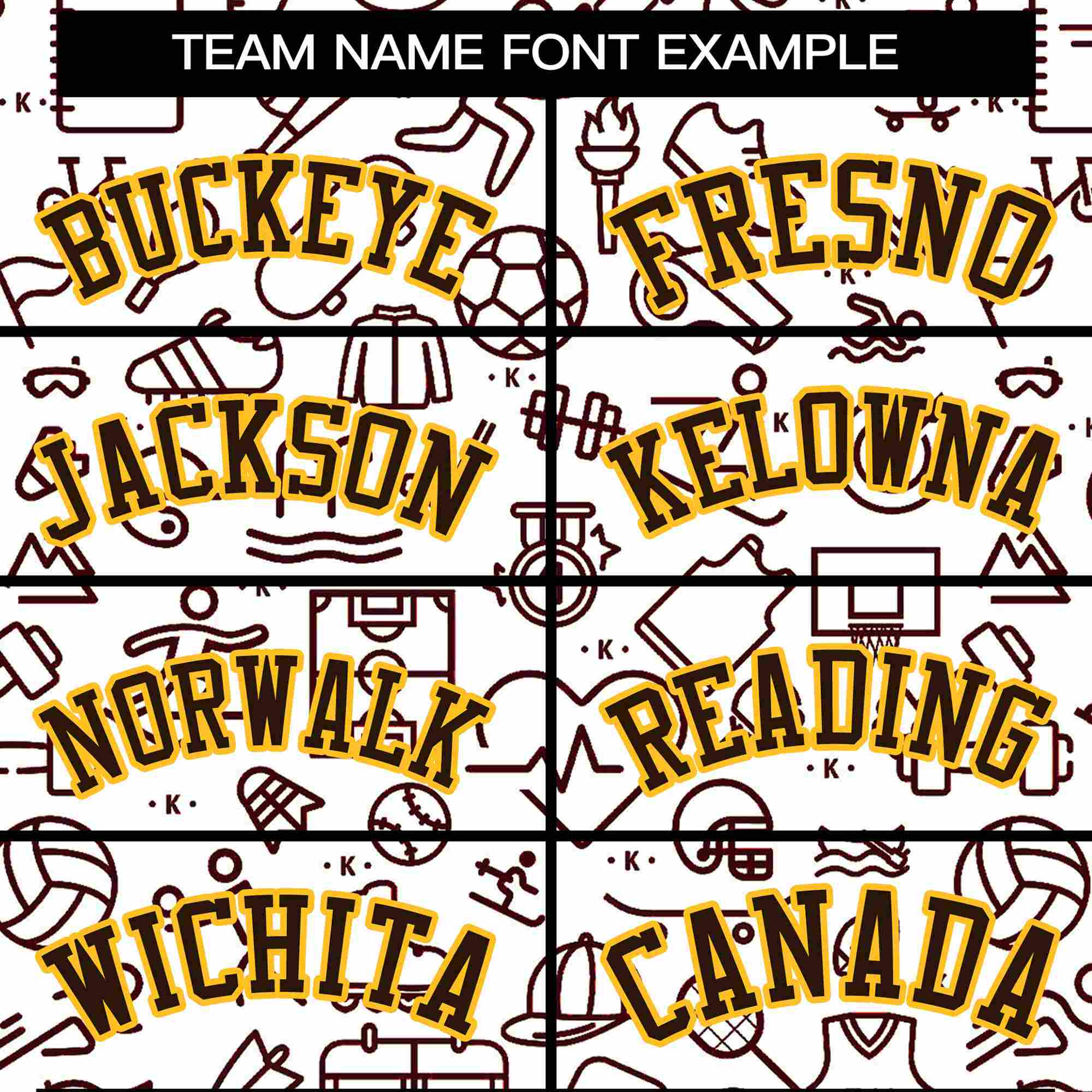 Custom White Brown Line Graffiti Pattern Varsity Raglan Sleeves Letterman Baseball Jacket