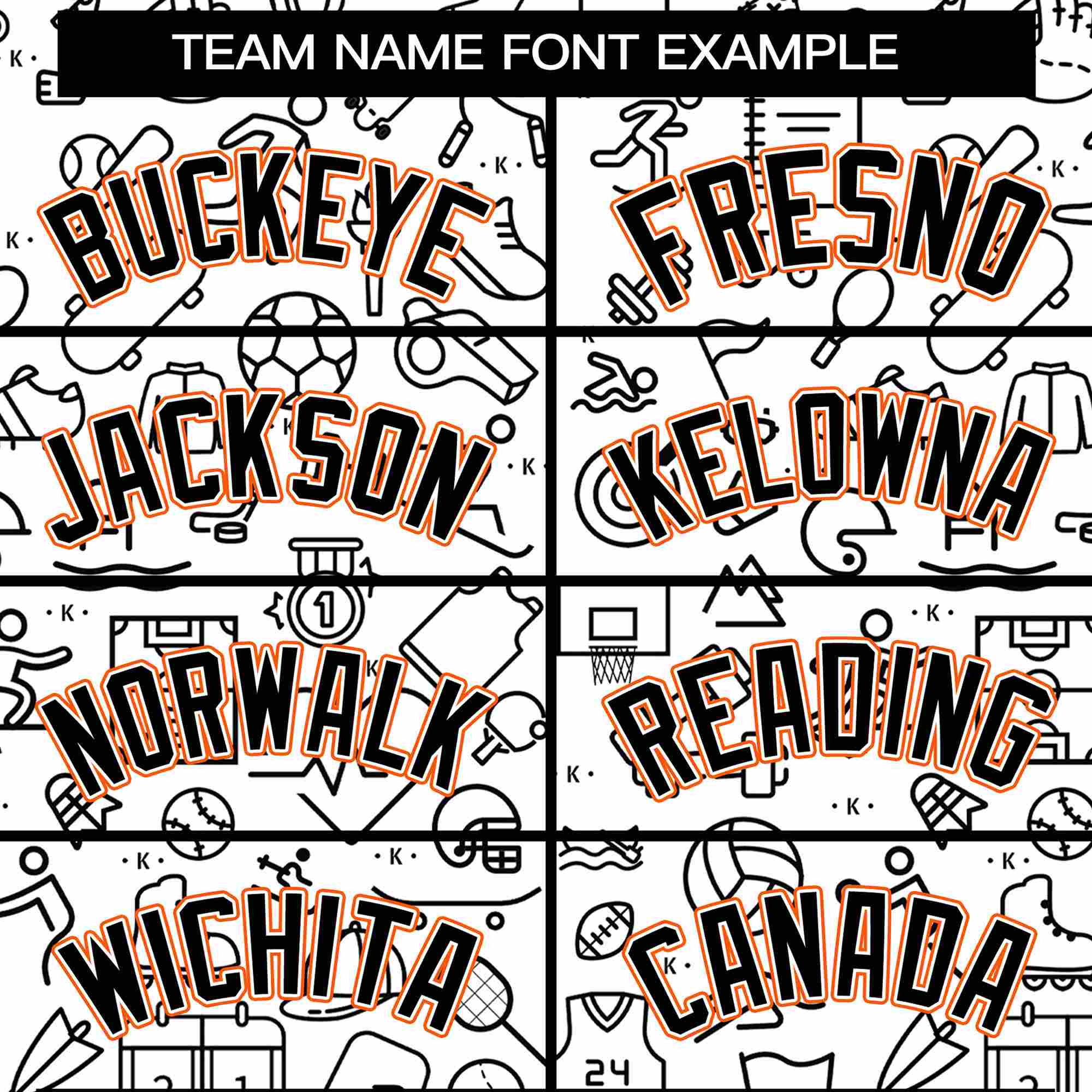 Custom White Orange-Black Line Graffiti Pattern Varsity Raglan Sleeves Letterman Baseball Jacket