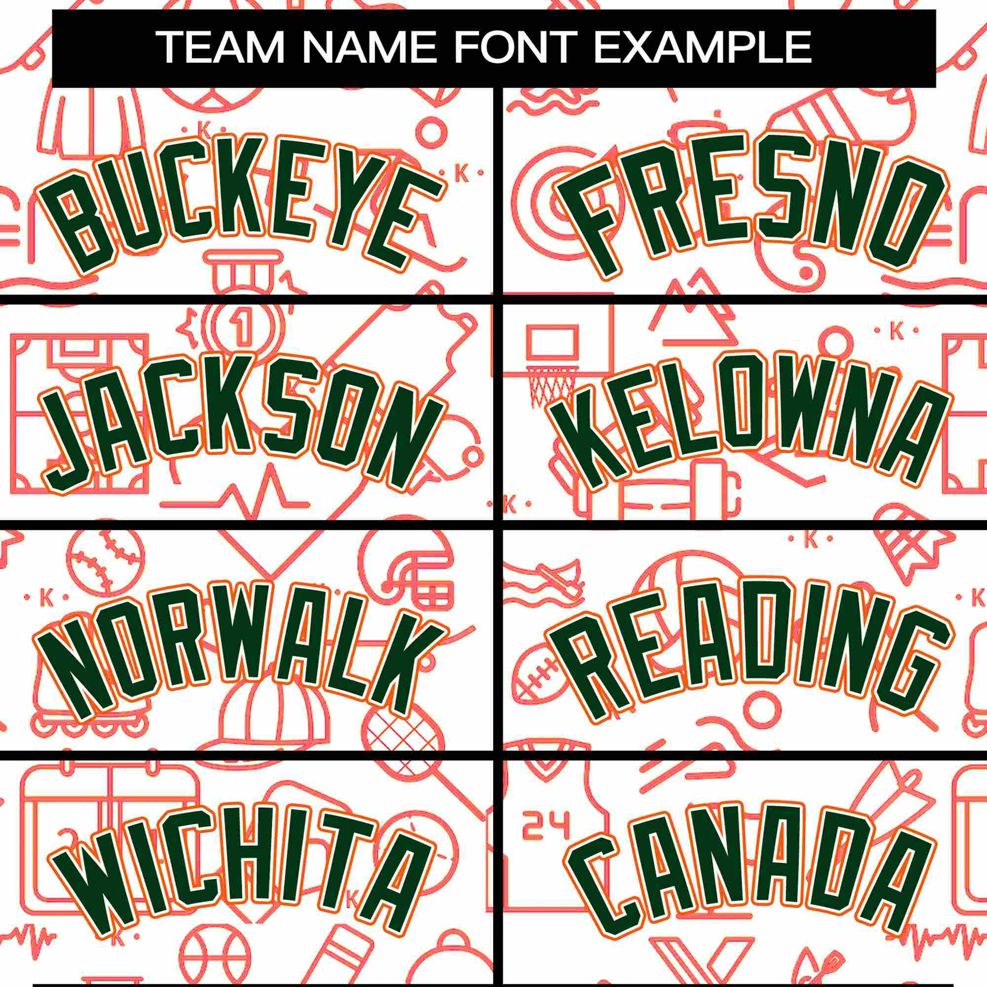 Custom White Green-Orange Line Graffiti Pattern Varsity Raglan Sleeves Letterman Baseball Jacket