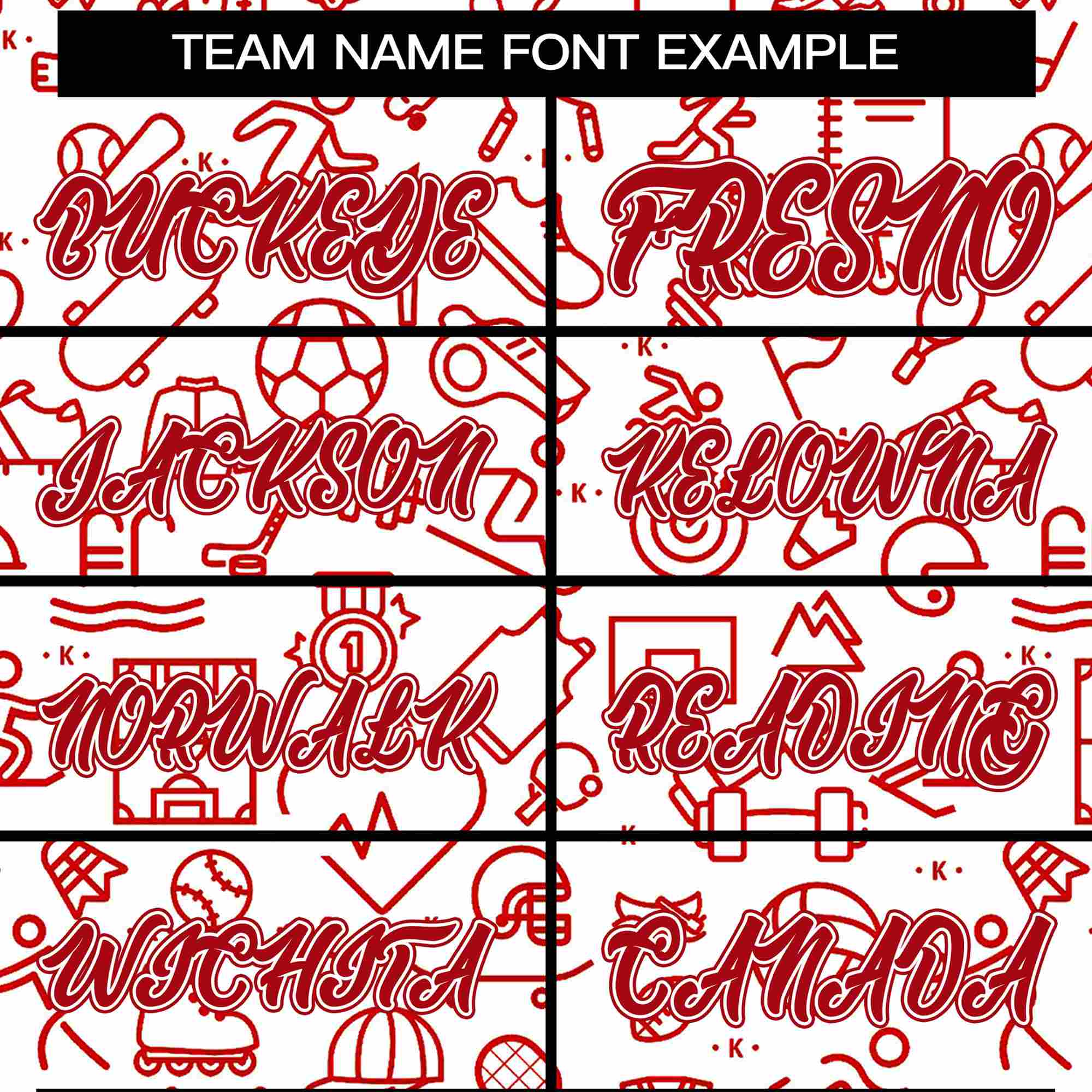 Custom White Red Line Graffiti Pattern Varsity Raglan Sleeves Letterman Baseball Jacket