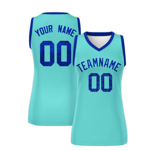 Custom Bright Green Royal Women Basketball Jersey Dress