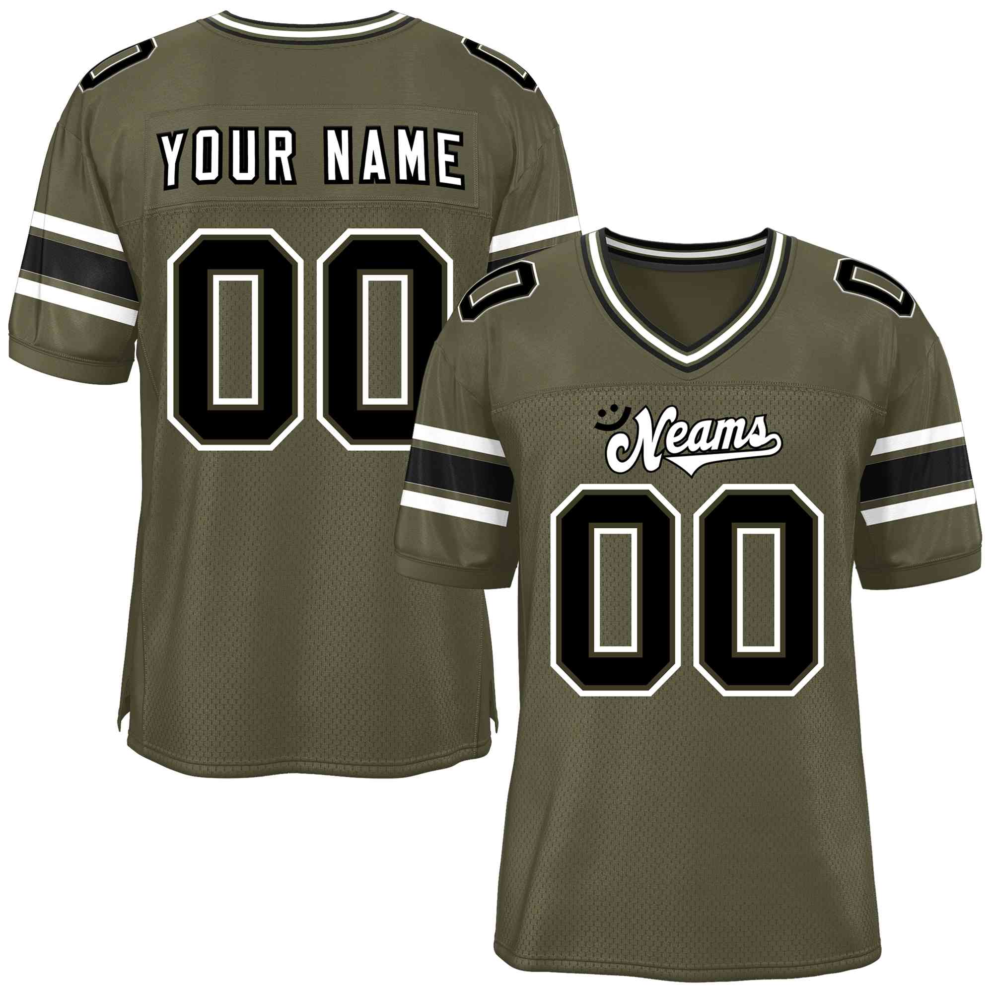 Custom Olive Personalized Classic Authentic Football Jersey