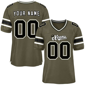 Custom Olive Personalized Classic Authentic Football Jersey