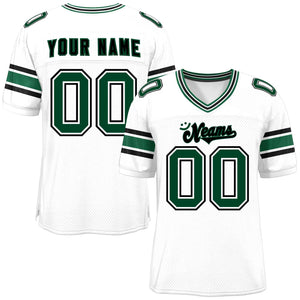 Custom White Personalized Classic Authentic Football Jersey