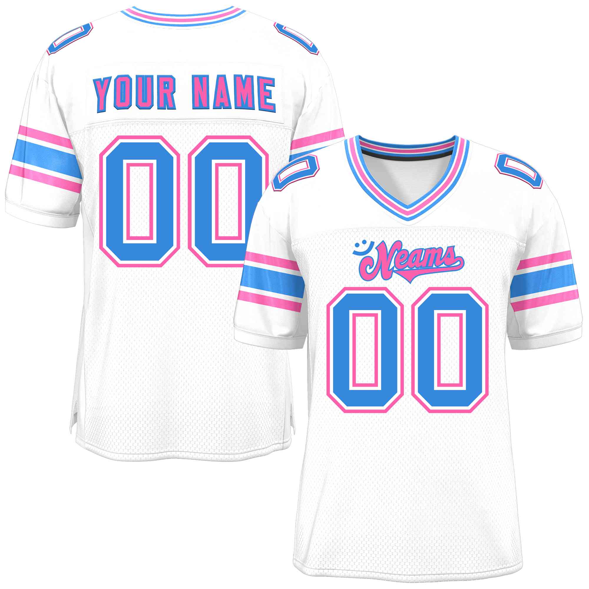 Custom White Personalized Classic Authentic Football Jersey