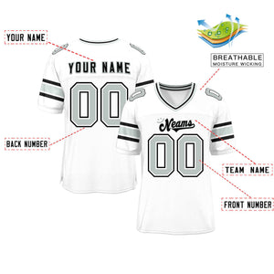 Custom White Personalized Classic Authentic Football Jersey