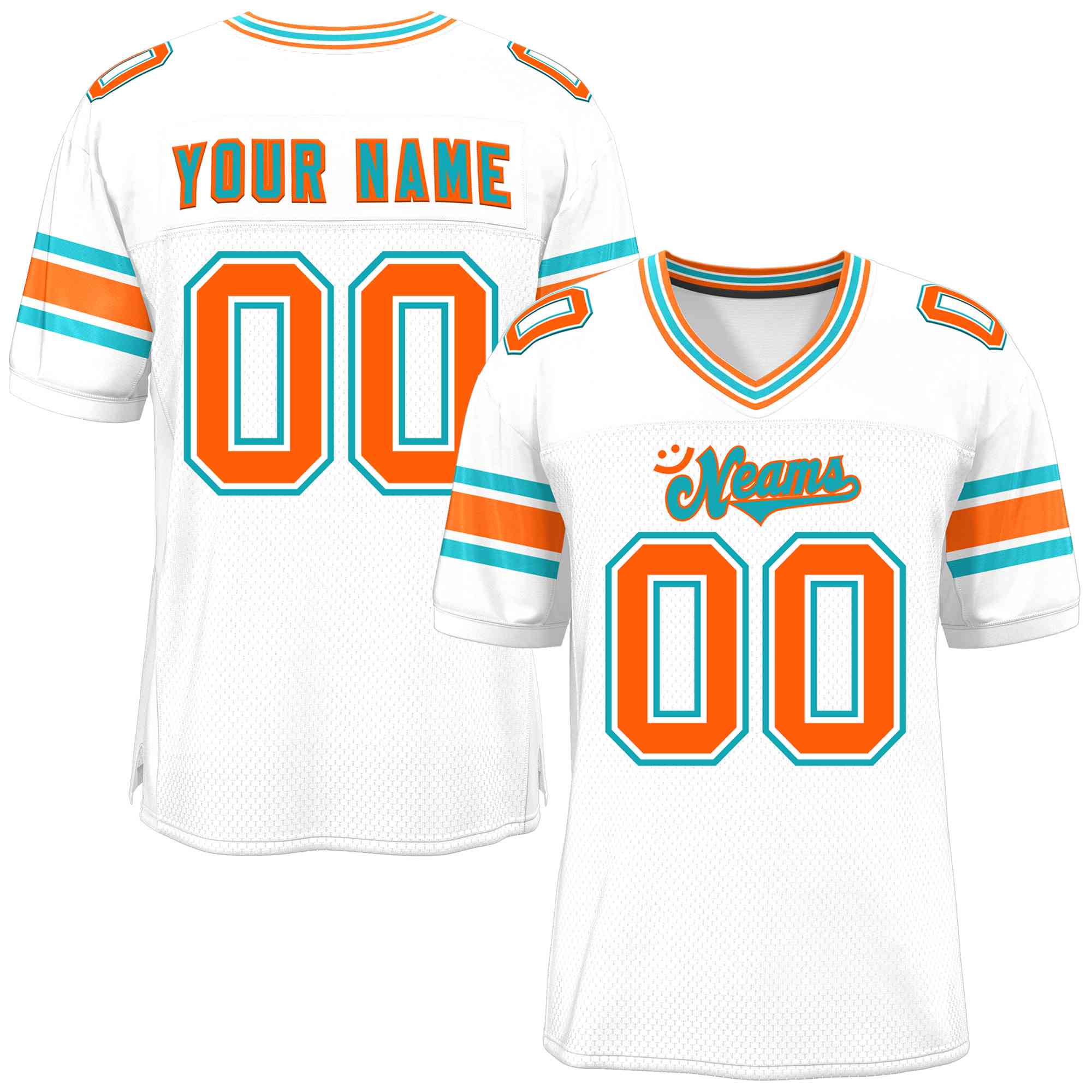 Custom White Personalized Classic Authentic Football Jersey