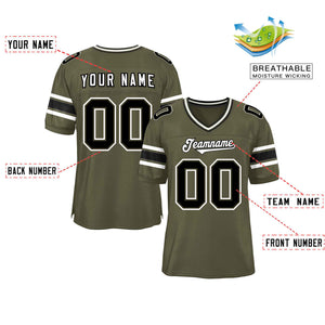 Custom Olive Personalized Classic Authentic Football Jersey