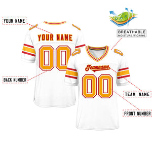 Custom White Personalized Classic Authentic Football Jersey