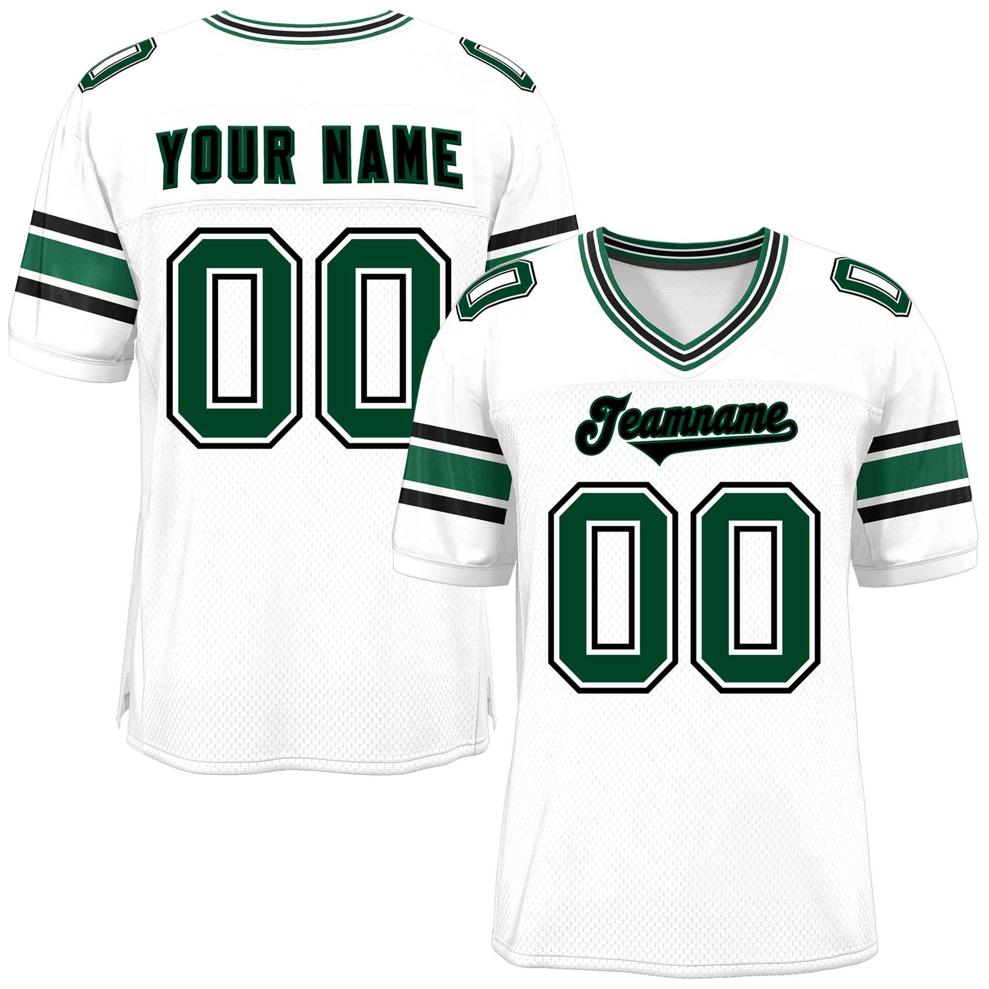 Custom White Personalized Classic Authentic Football Jersey